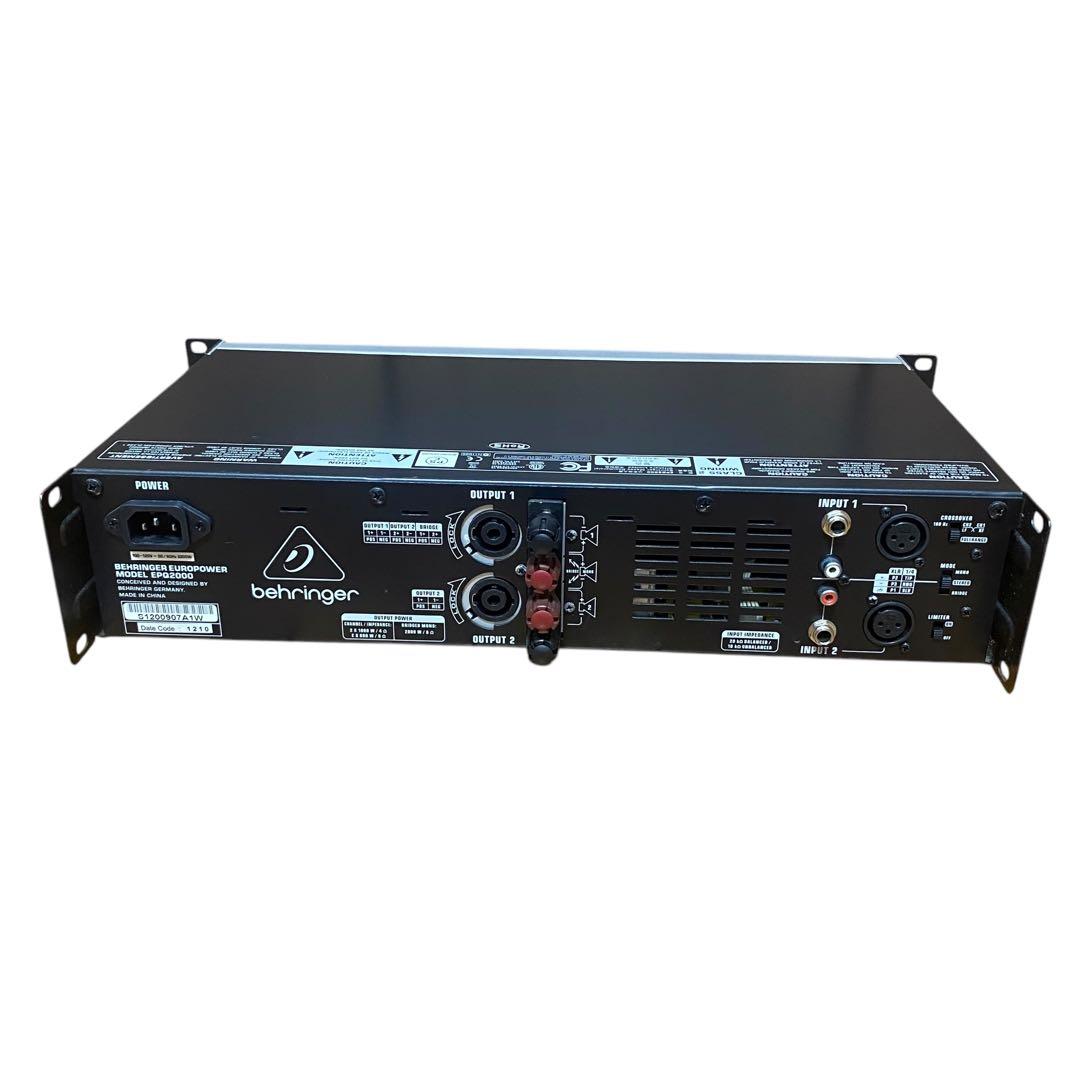 動作品　ベリンガー　パワーアンプ　EPQ2000 BEHRINGER