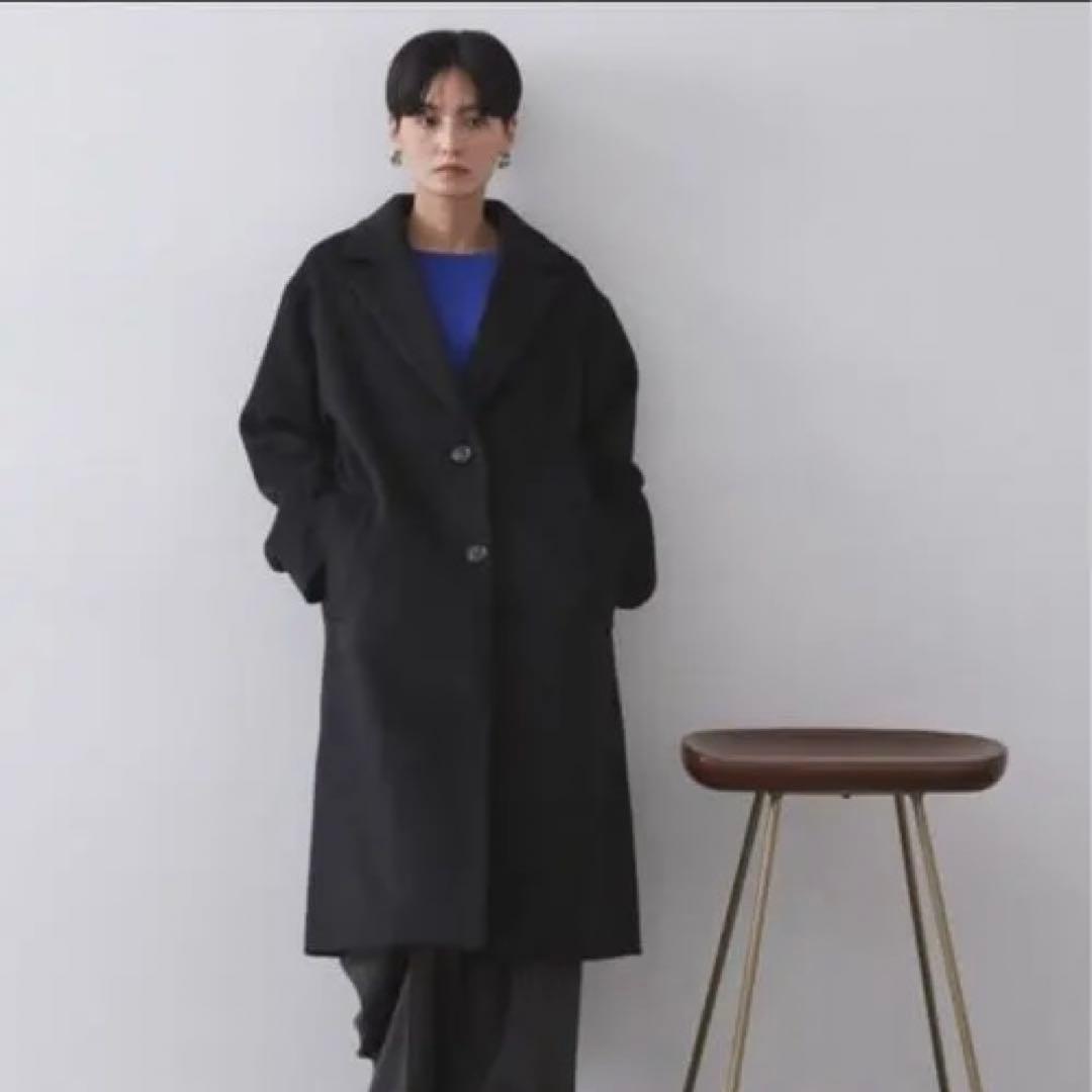 OPAQUE.CLIP カシミヤブレンドウールチェスターコート