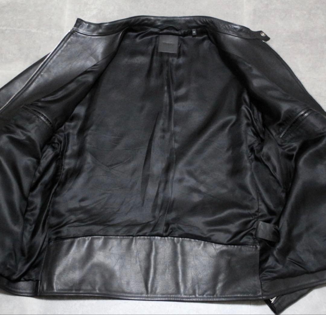 Theory レザージャケットメンズ XXL 黒
