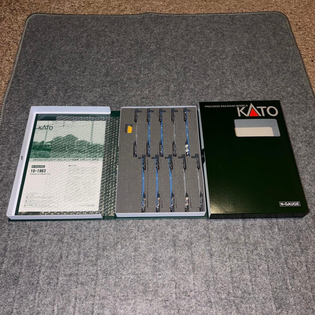 KATO 10-1963 コキ104+107（JRF無し）コンテナ無積載10両