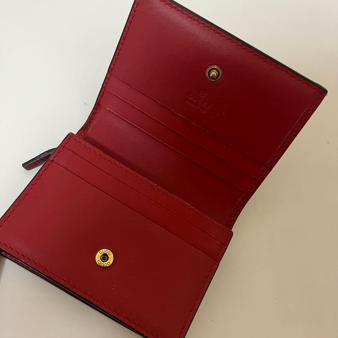 GUCCI グッチ GG柄 チェリー さくらんぼ 二つ折り財布 正規品