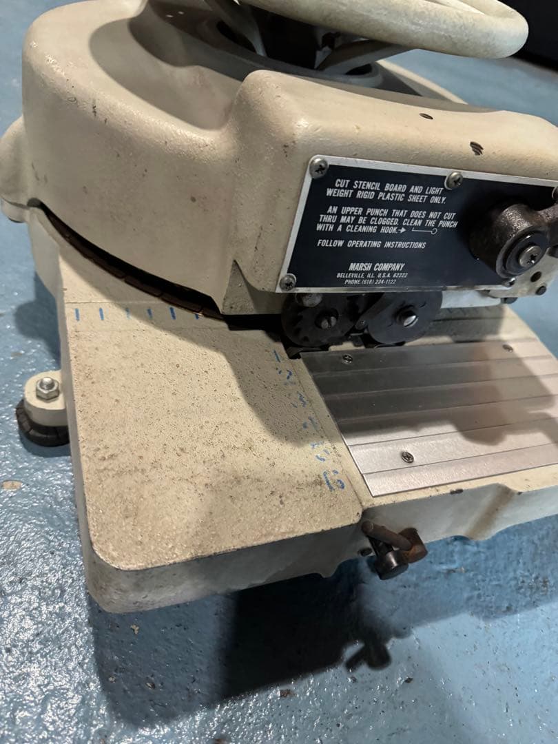 世田谷ベース好きな方 MARSH H 1/2インチ 37071ステンシルマシン