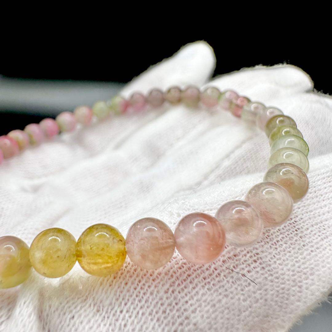 バイカラートルマリン　ブレスレット