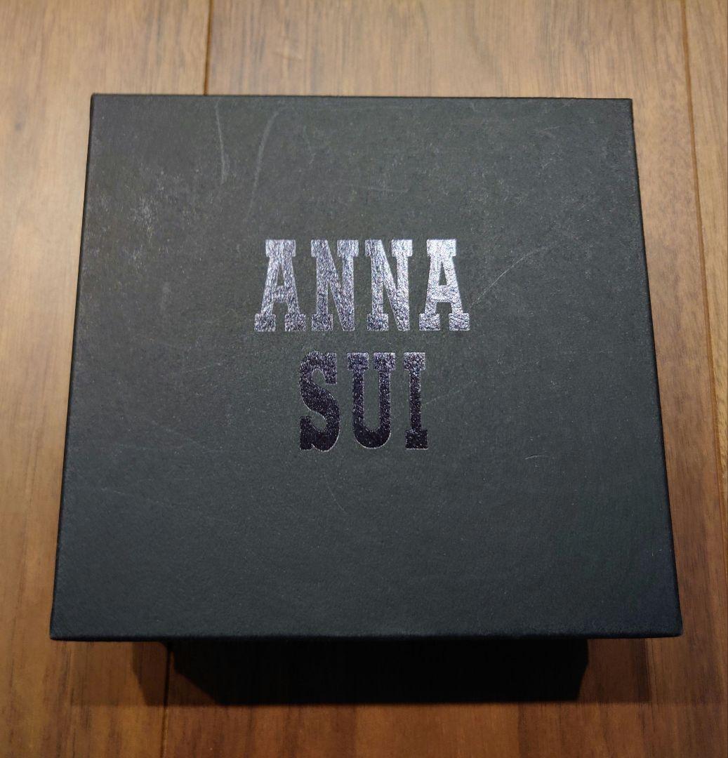 【美品】ANNA SUI アナスイ リディア 口金二つ折り財布 ブラック