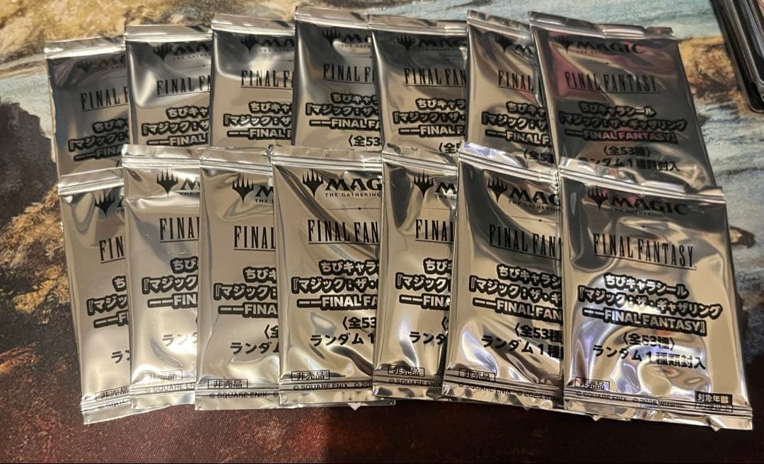 MTG　FF　FINAL FANTASY ちびキャラシール　14枚セット未開封