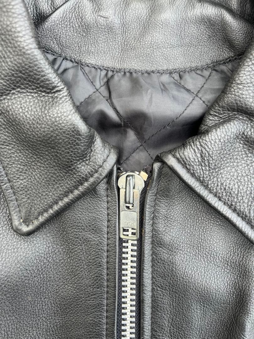 80s シングルライダースジャケット 牛皮