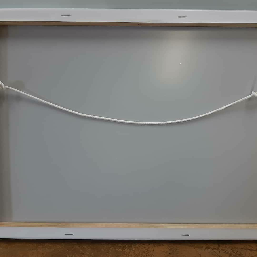 絵画　知念村の漁港