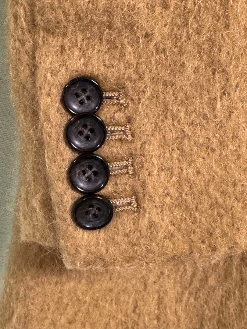 ミースロエ　シャギーダブルブレストジャケット　キャメル　サイズ0