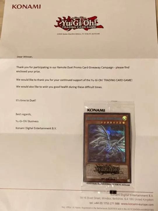 遊戯王 青眼の亜白龍 EU版 【美品】