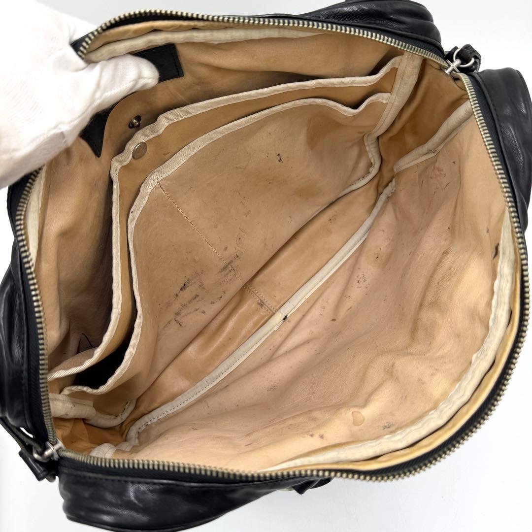 【専用】ウォームスクラフツ マニュフファクチ ビジネスバッグ レザー ブラック