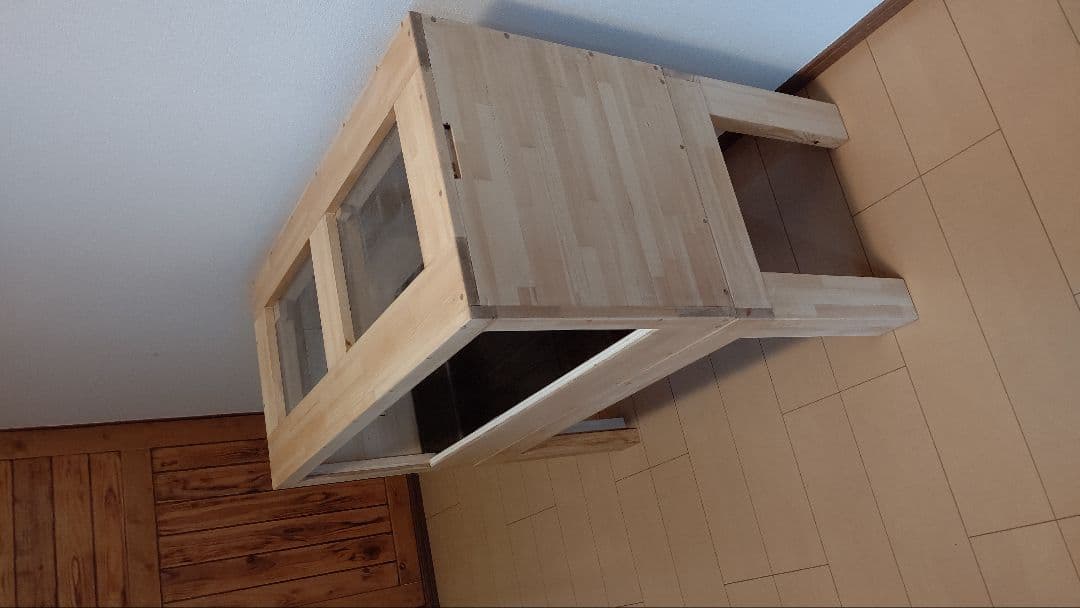 赤松集成材18ミリ幅90縦45奥行45木材オイル仕上げ！