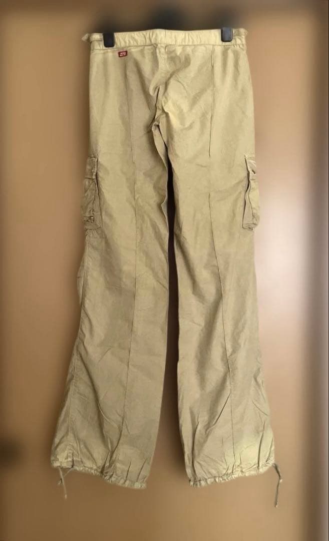 Y2K miss sixty ベージュ カーゴパンツ ドロスト ミスシックスティ