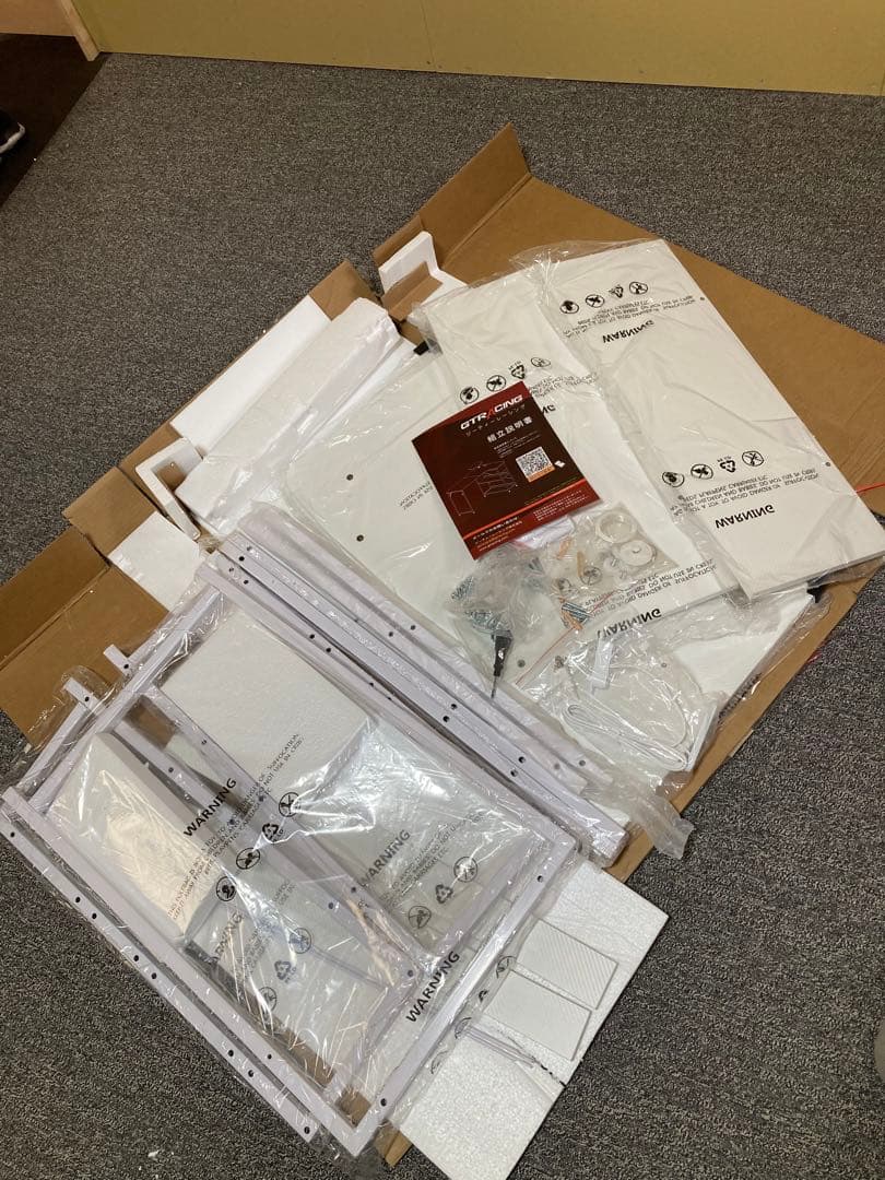 GTRACING ゲーミングデスク パソコンデスク L字 DL001 白