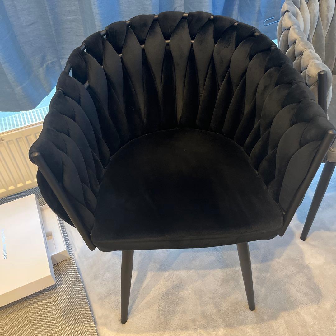 引き取り　ダイニングチェア「Flower(フラワー)」2脚セット