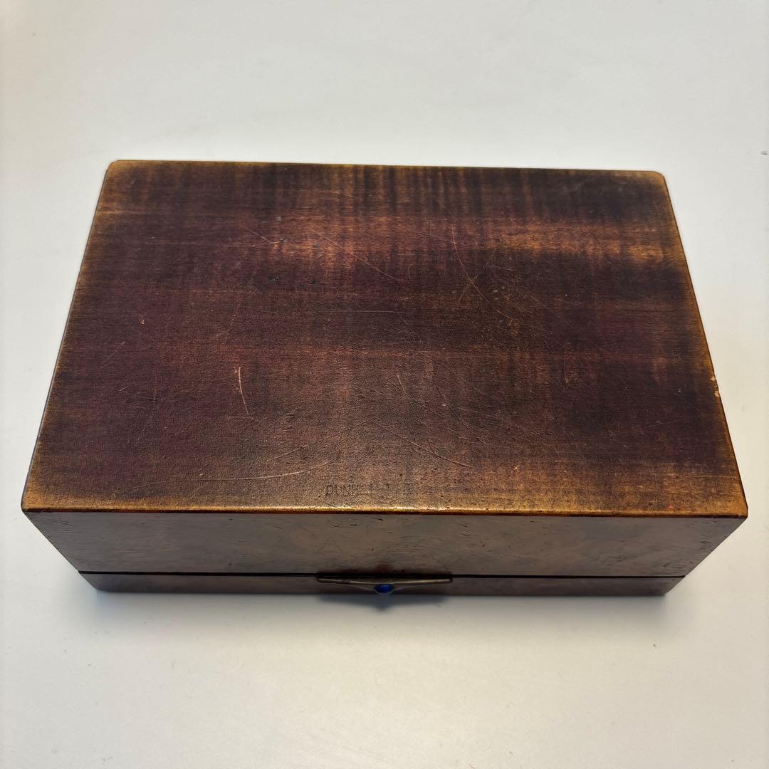 フランス　ヴィンテージ アンティーク　木製ボックス 陶器装飾付き　蚤の市