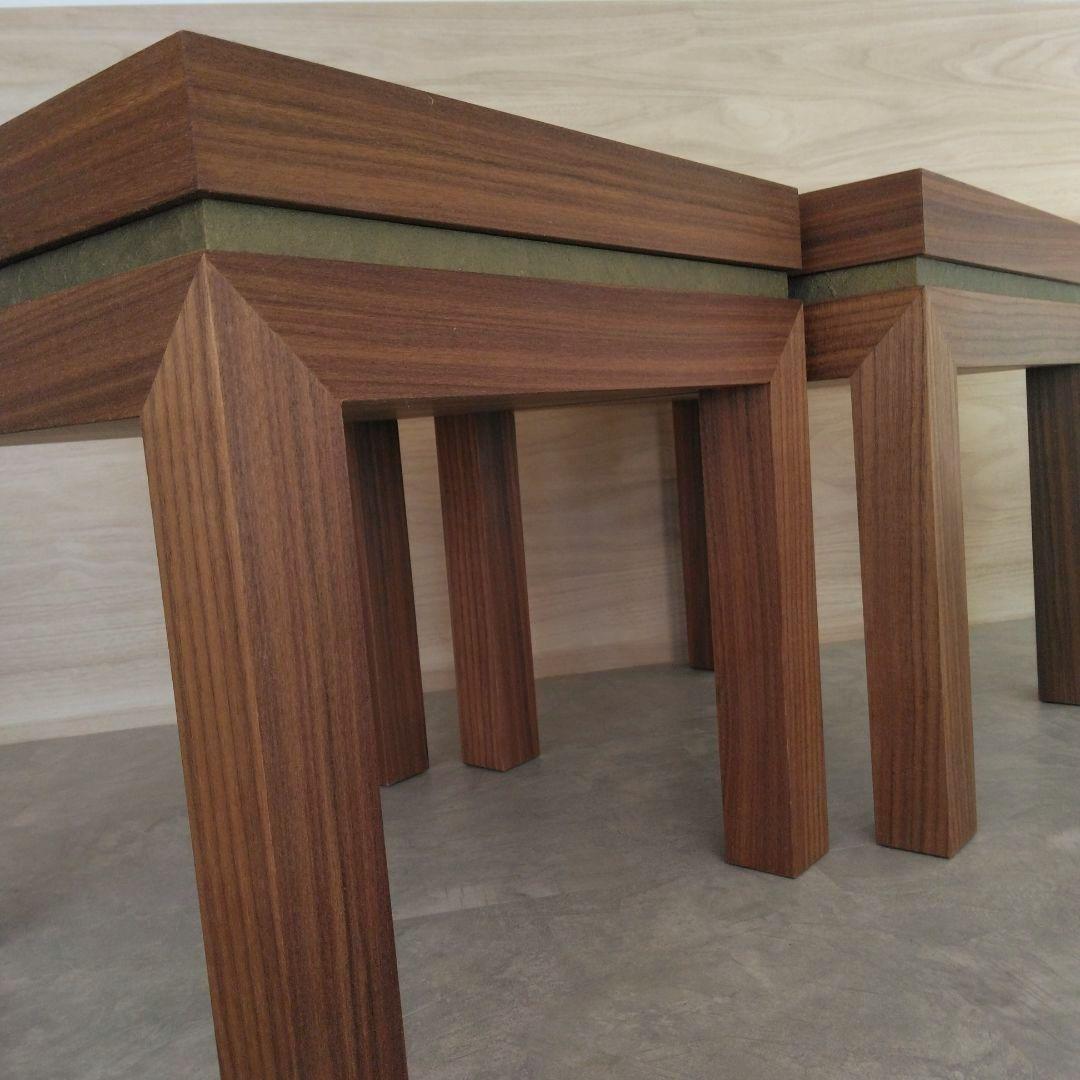 木製スピーカースタンド一対　ウォールナット