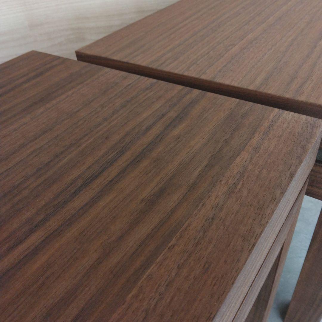 木製スピーカースタンド一対　ウォールナット