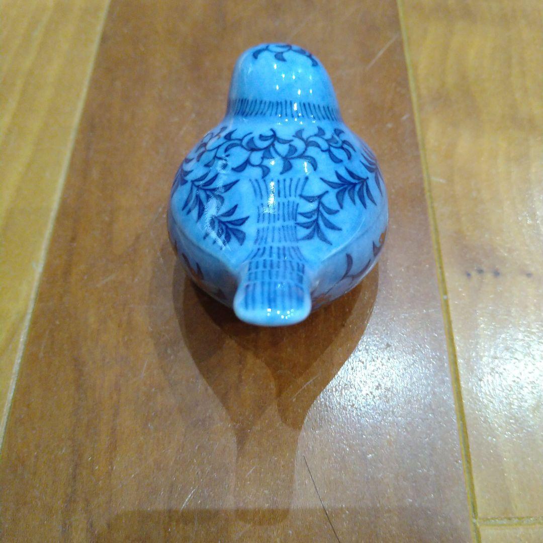 （極美品）小鳥　置物　今右衛門　ロイヤルクラウンダービー　吹墨　共同