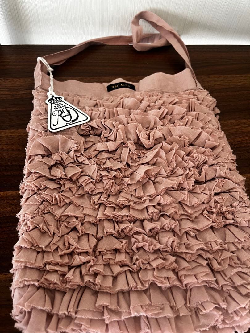 売り切り❣️R&D.M.Co-オールドマンズテーラー ピンクフリルショルダーバッグ