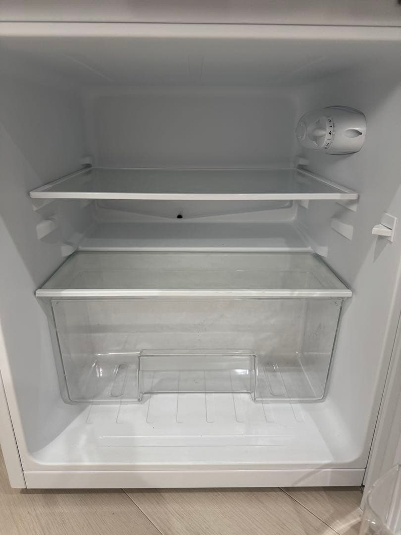 アイリスオーヤマPRC-B092D-W 稼働品ホワイト 2ドア冷蔵庫 程度良好