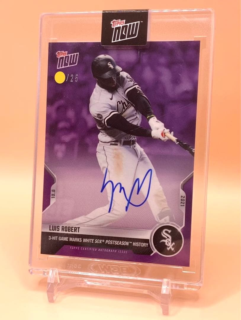 （激レア）Luis Robert Topps now 929 直筆オート /25