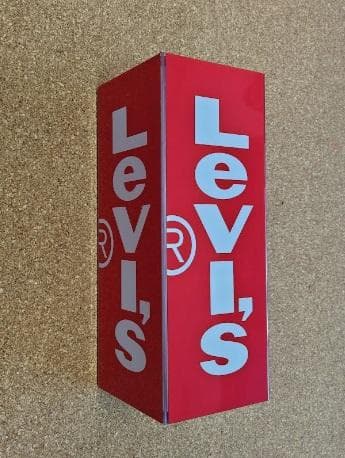 Levi's リーバイス アクリル 看板 マグネット付き ノベルティグッズ