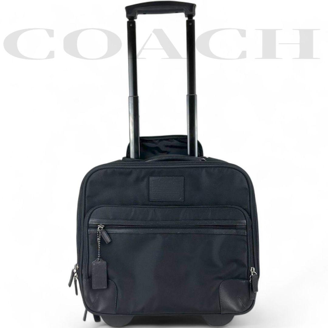 COACHコーチ トラベルキャリー F77282 ナイロン 多収納 出張