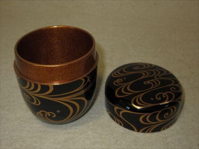 O11 ￼大幅値引き❗️名品 輪島塗 最高峰 【山下甫斎】作 波紋蒔絵 大棗