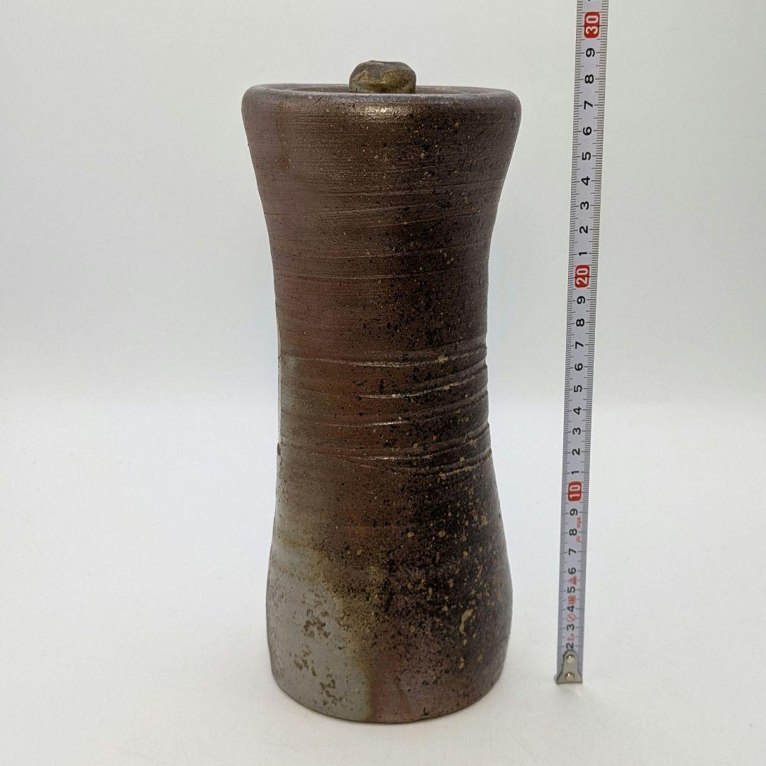 伝統工芸士 高原敏 備前焼 細水指B 共箱共布栞 水差し 抹茶道具 茶器 食器