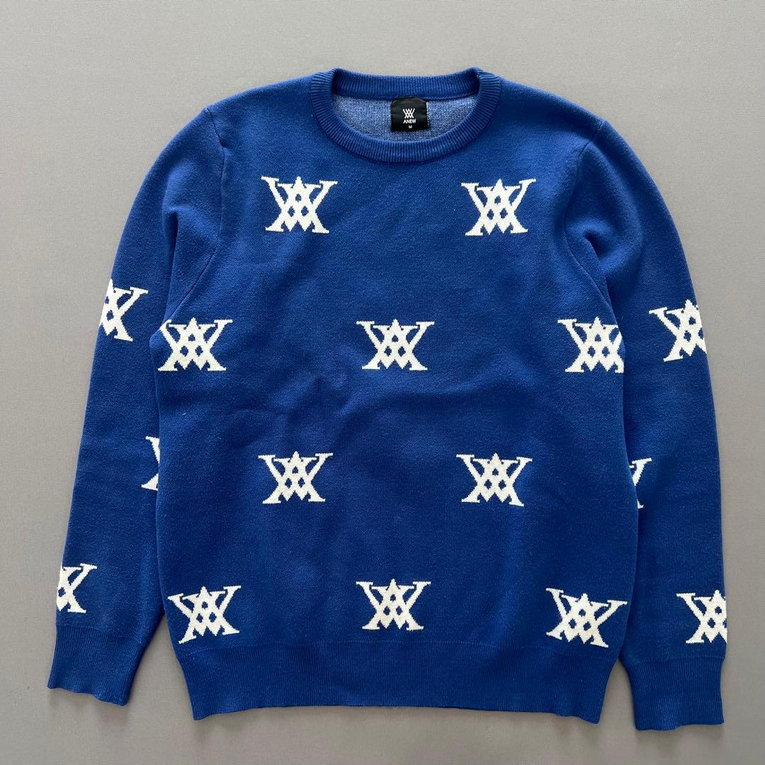 ANEW GOLF アニューゴルフ　カシミア ニット　セーター　レディース　M