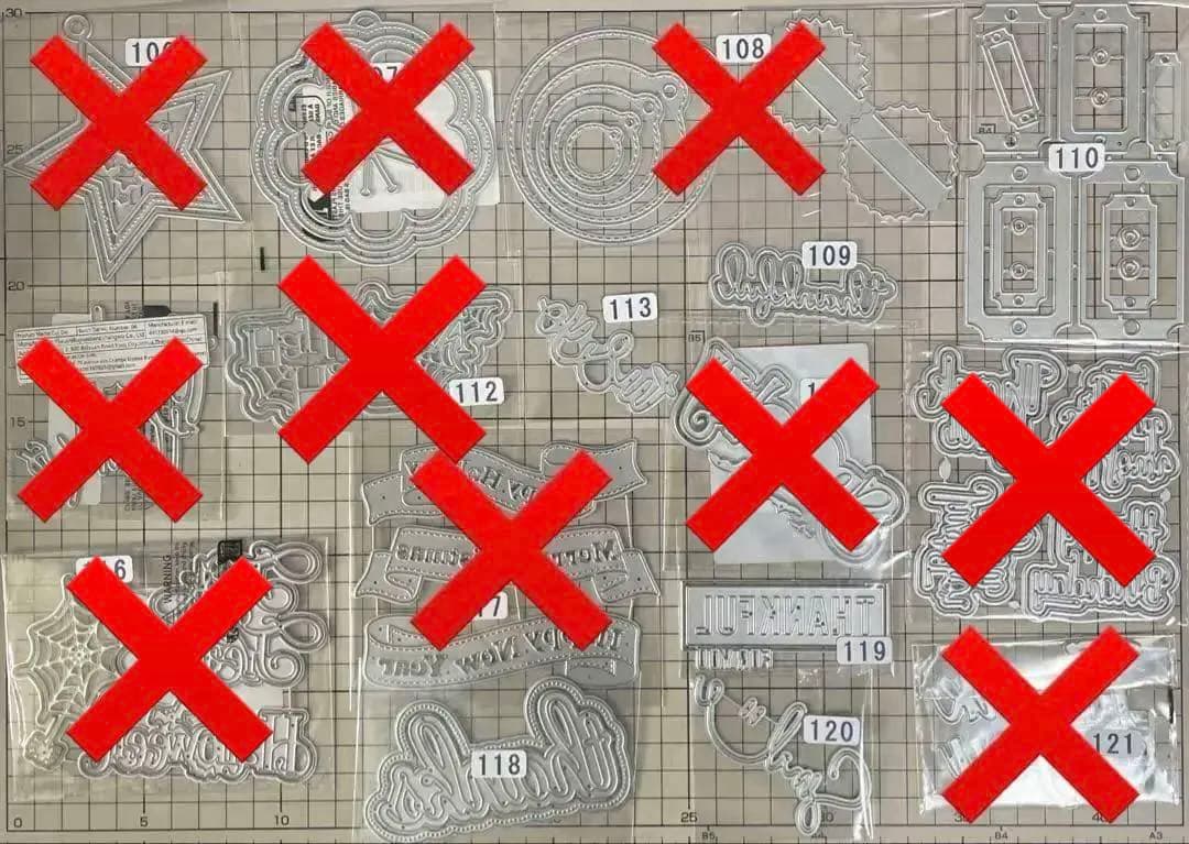 追加しました（お写真16.17枚目）選べるカッティングダイ　300円均一