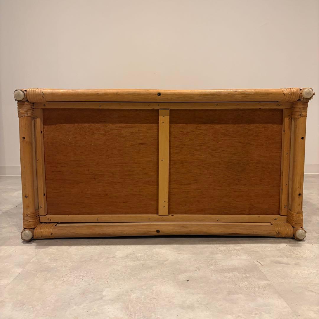 ラタン 籐　ランドリーキャビネット　ランドリーチェスト　シューズラック