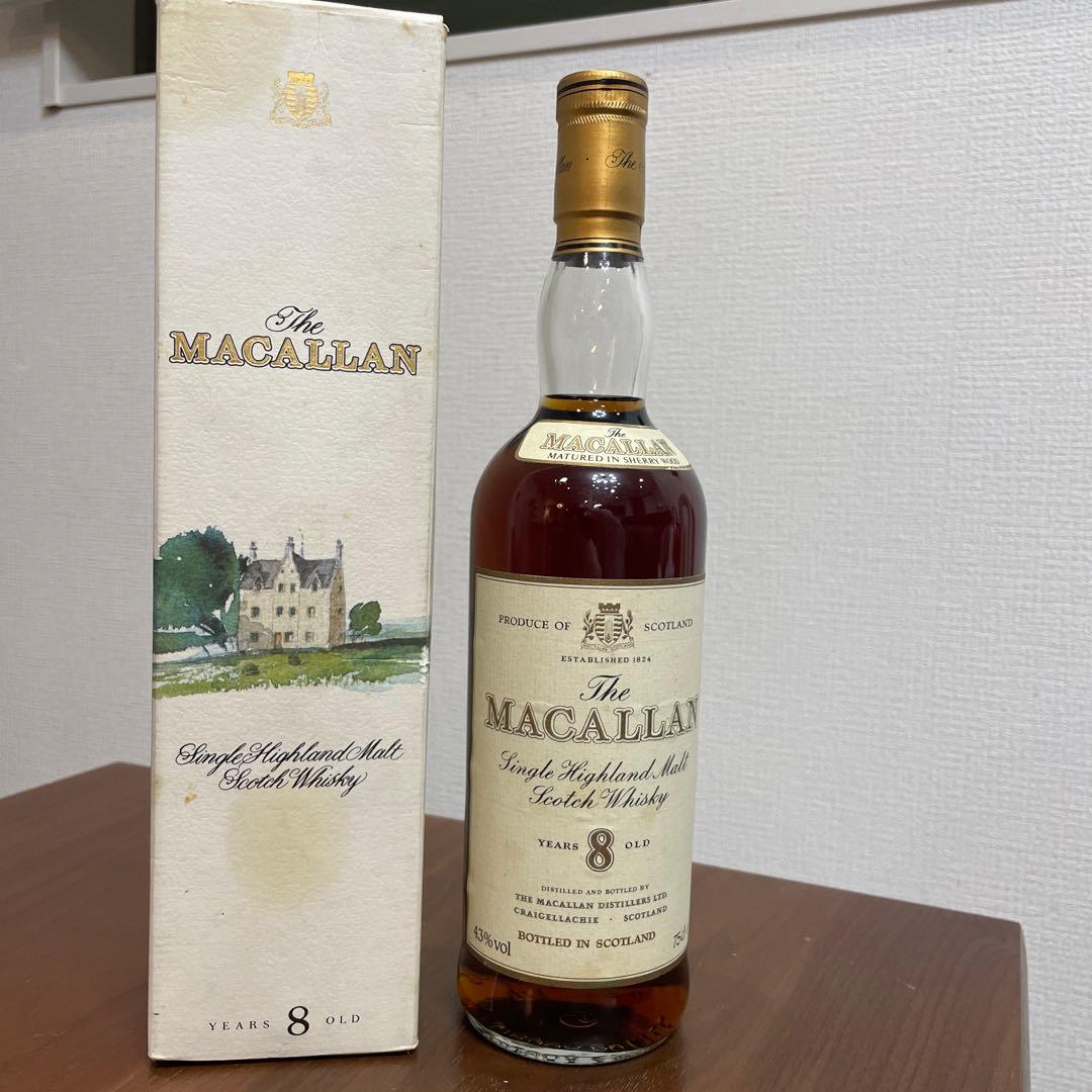 マッカラン8年 マチュアード イン シェリーウッド オールドボトル 箱付 未開封