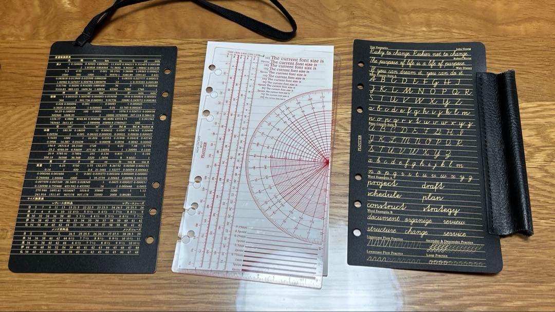 PLOTTER 6穴リングレザーバインダー シュリンクバイブルサイズオレンジ