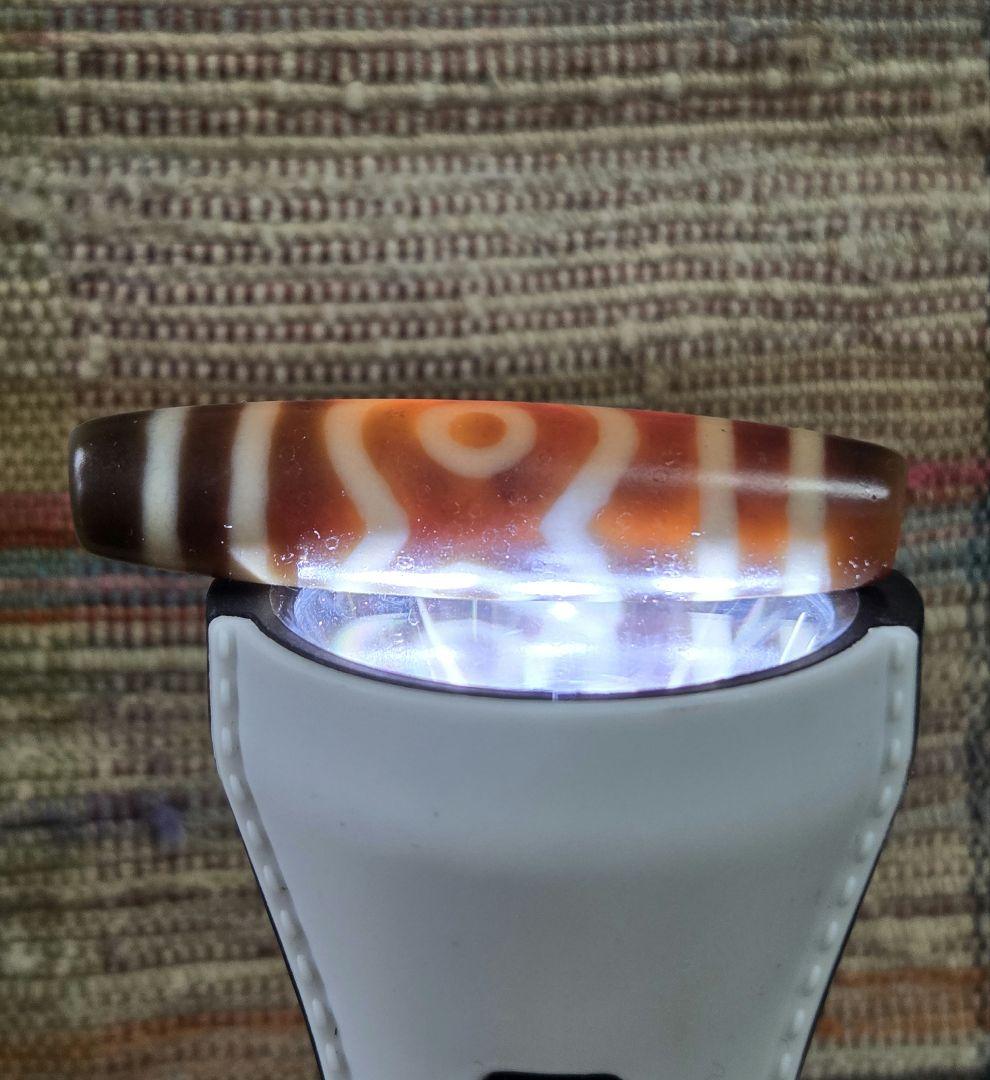 063　天珠　正統派　三眼天珠　dzibeads！