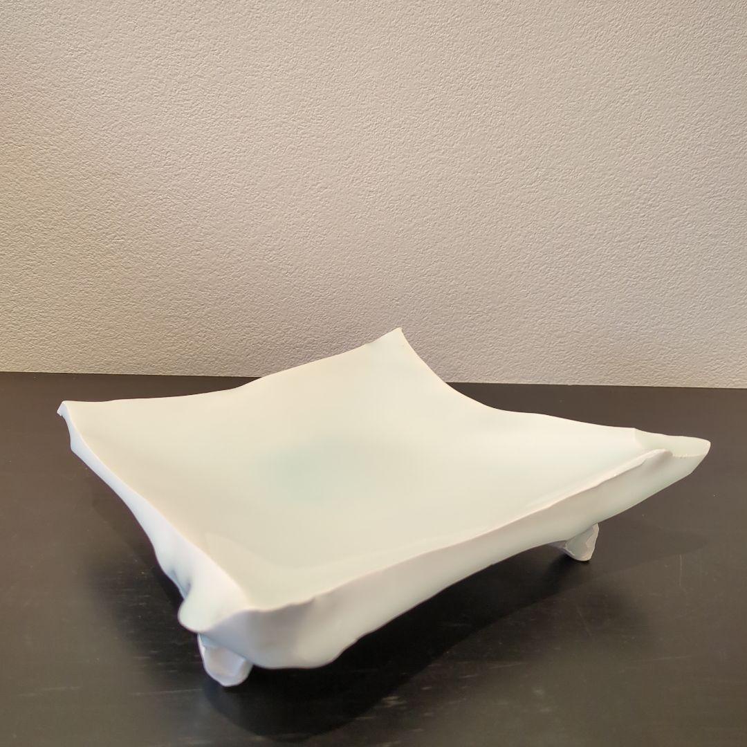 加藤委 造 青白磁 角皿