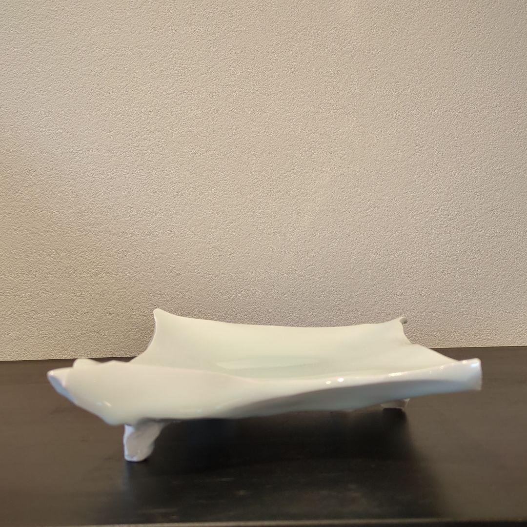 加藤委 造 青白磁 角皿