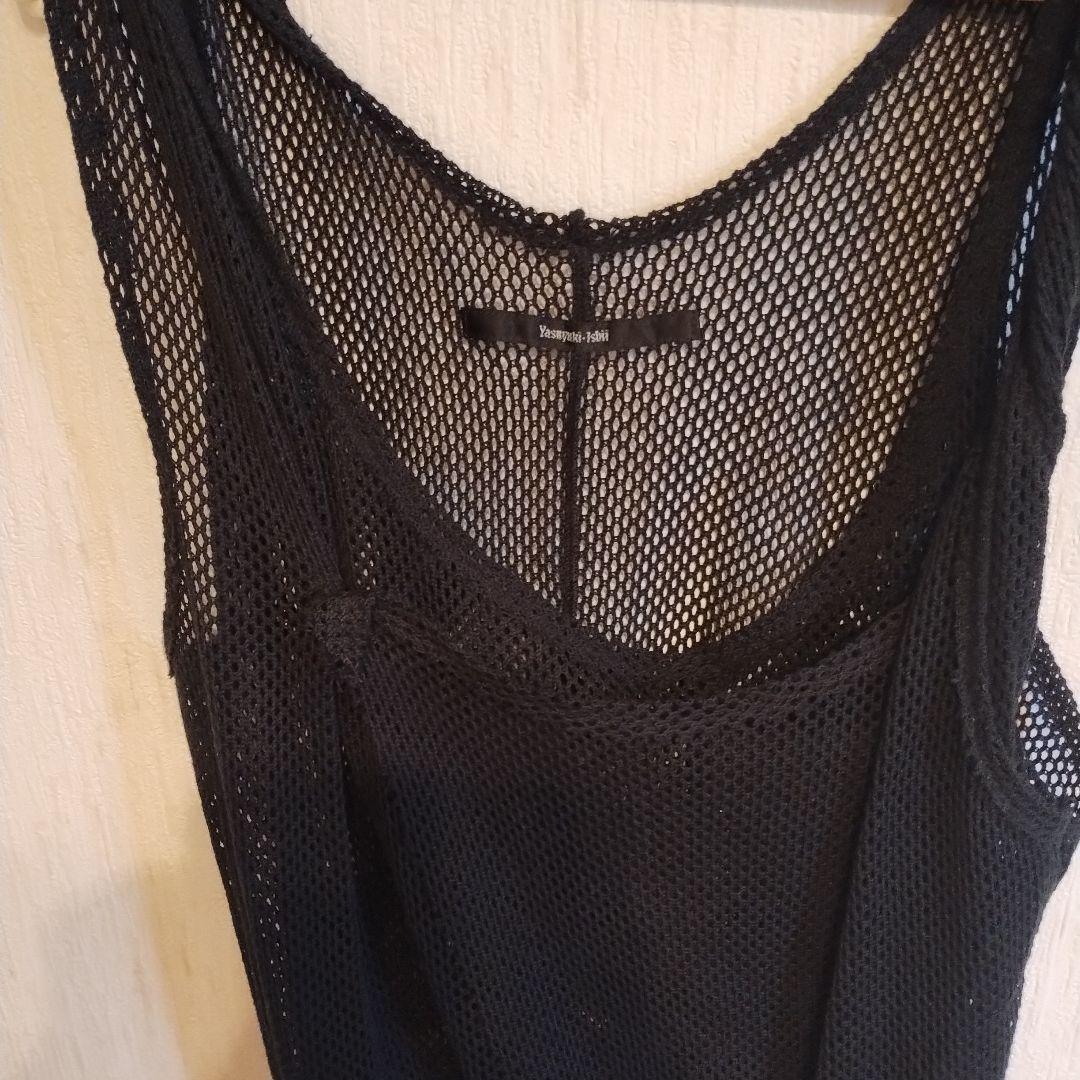 定価48000円ガクトさん愛用❤ヤスユキイシイメッシュ切りっぱなしタンクトップ