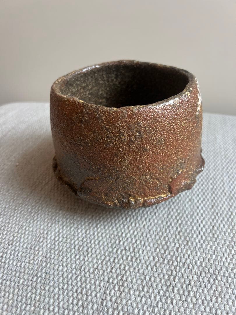 萩文茶碗　番浦史郎　茶道具　50万円で購入当時の領収書あり