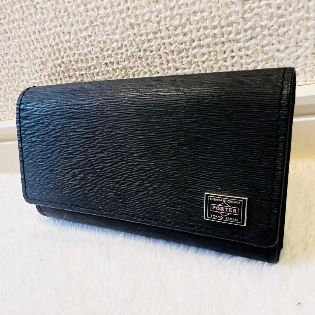 【未使用に近い】PORTER ポーター カレント 4連キーケース ブラック