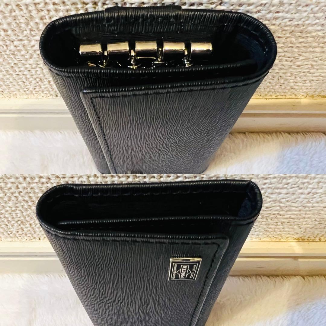 【未使用に近い】PORTER ポーター カレント 4連キーケース ブラック
