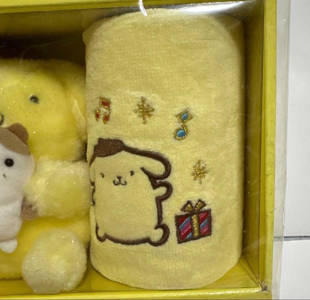【超希少】ポムポムプリン ぬいぐるみ＆ハンドタオルセット