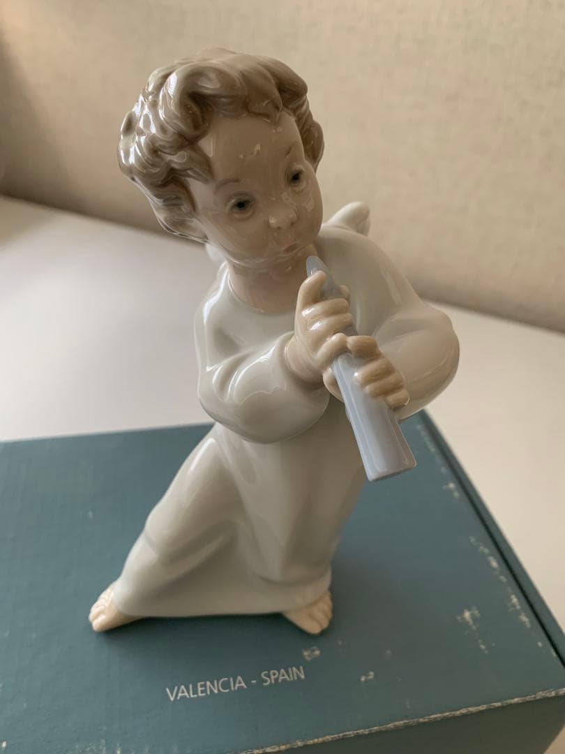 リヤドロ　天使　可愛いフルート　箱付