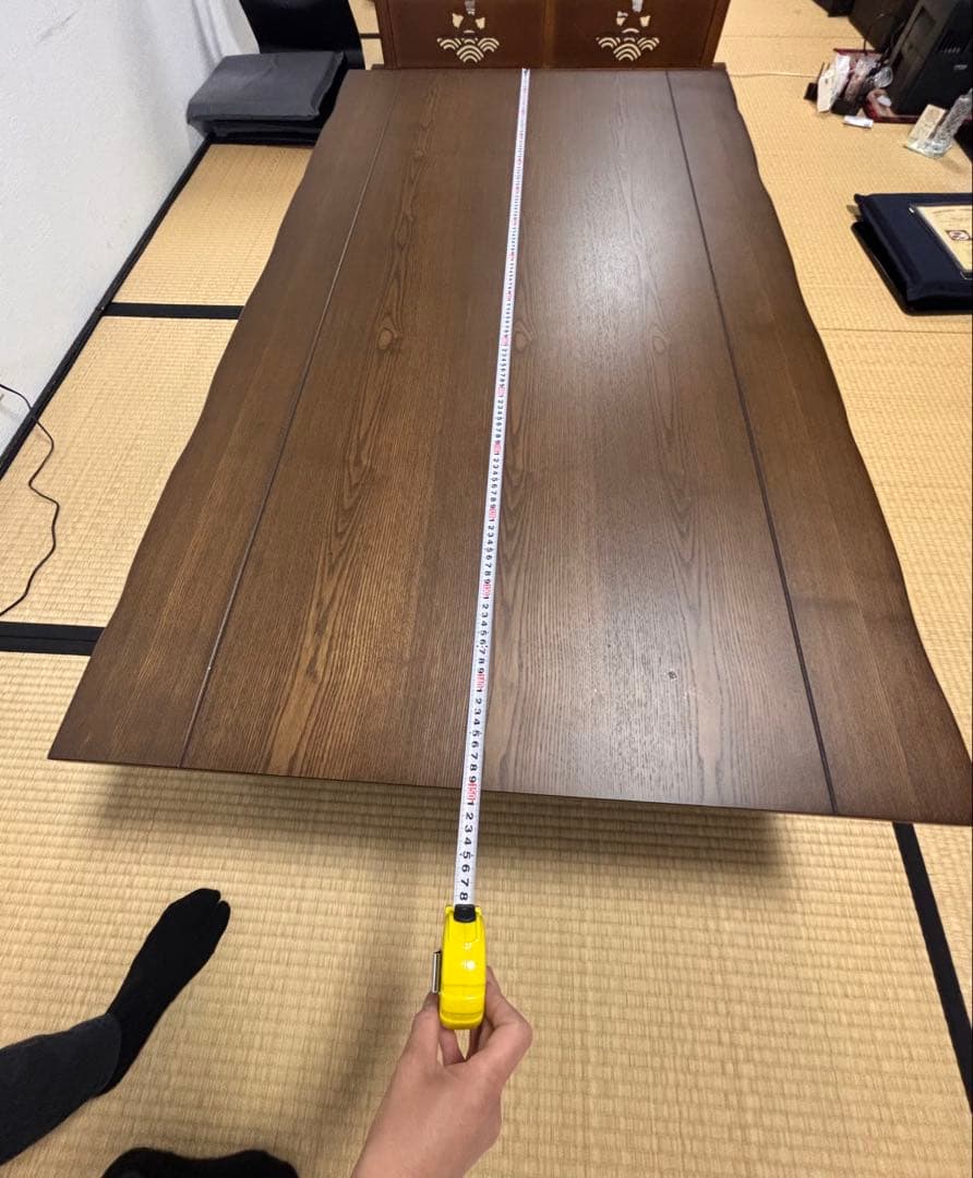 ダークブラウン 長方形 こたつ 約150cm x 90cm
