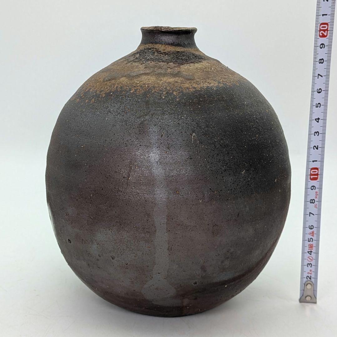 人間国宝 藤原雄 備前焼 一輪花生 用心箱 花入 花瓶 花器 フラワーベース 壺