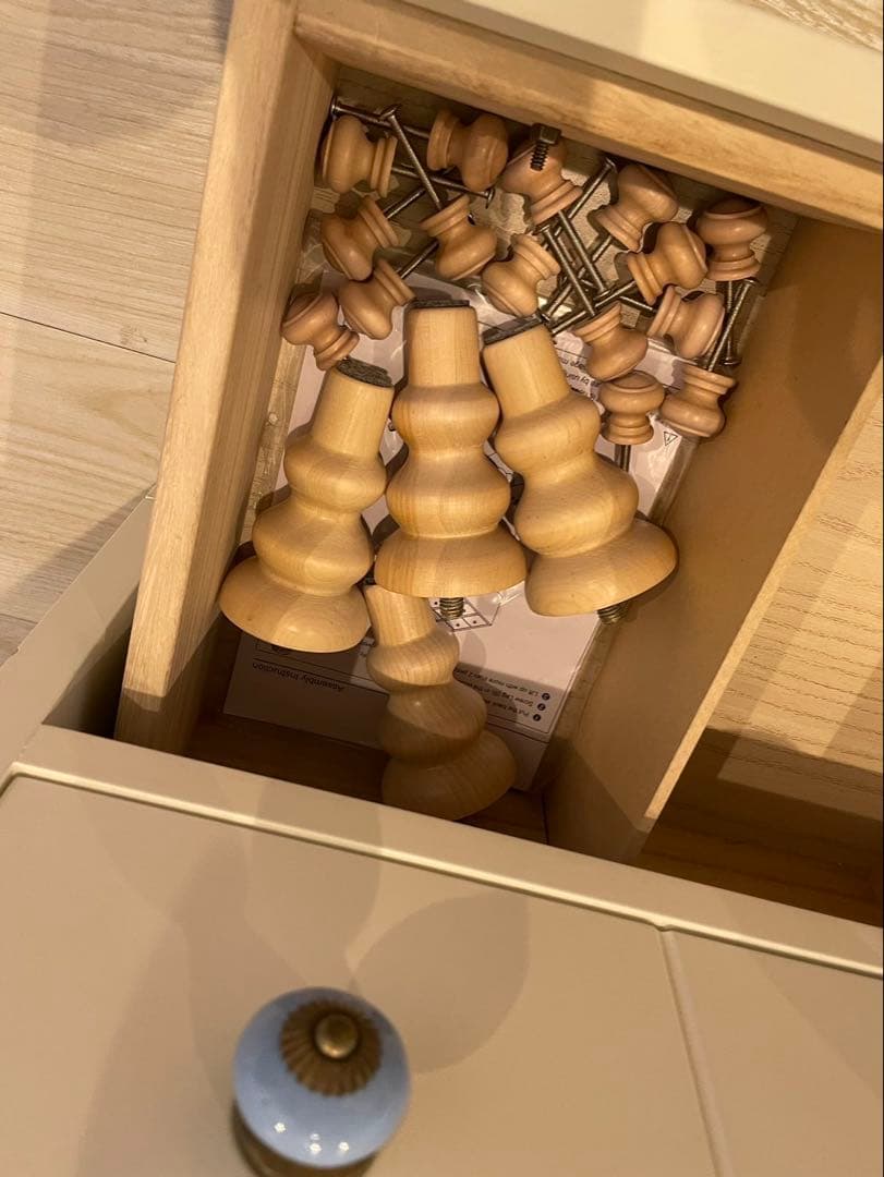 Franc franc フランフラン　バルス　５段　ハイチェスト　ホワイト