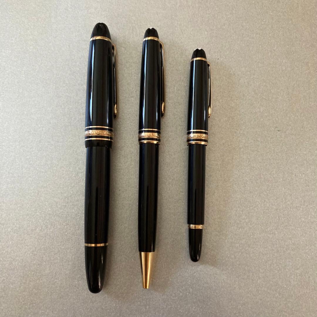 モンブラン MONTBLANC 万年筆×2 ボールペン×1 ペンケース×1