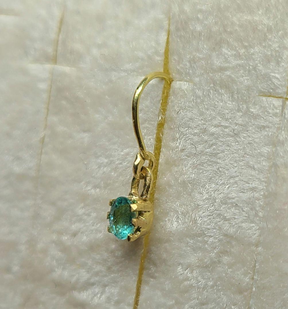 りんご★ブラジルバターリャパライバトルマリン★ピアスオーダー