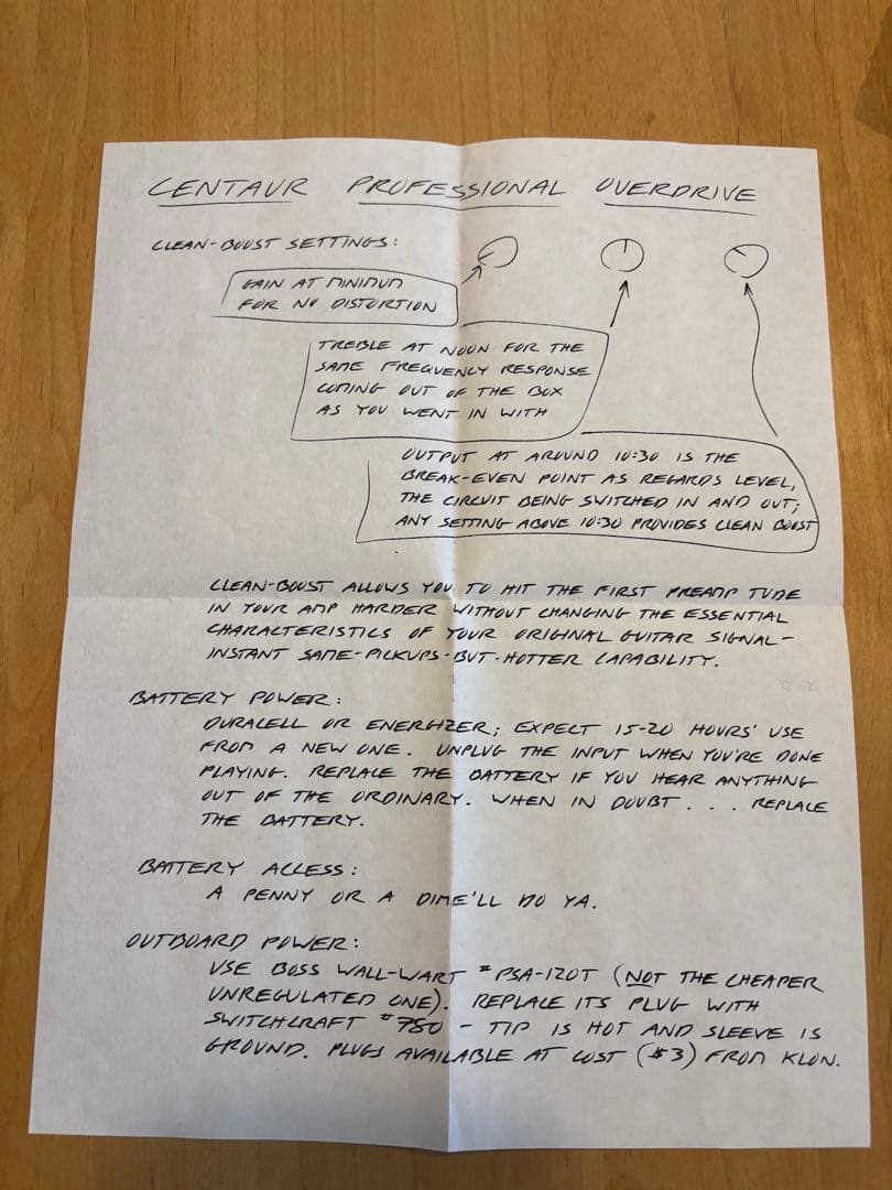 KLON CENTAURA Gold Short tail （正箱付き）