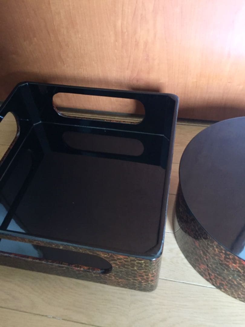 津軽塗 本漆塗 おひつ お櫃台 お膳台 伝統工芸品 定価13万円